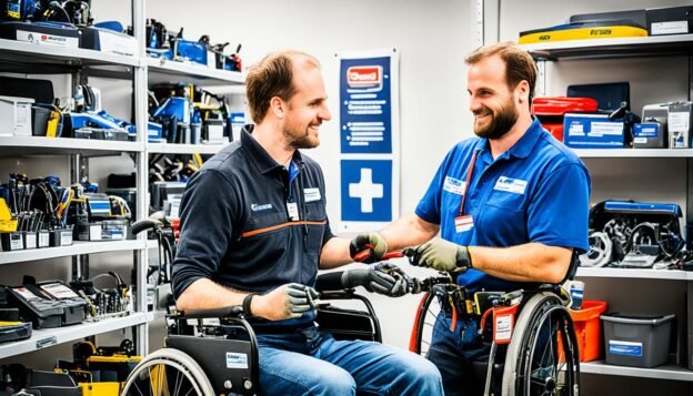 租借輪椅的專業技術支援和維修服務