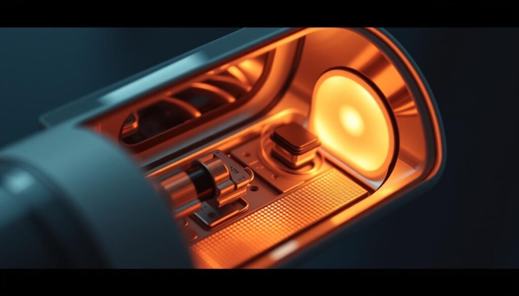 Detailed close-up of the advanced Glowin Beaute Oligio X "原美電波" heating system, showcasing its intricate GXG deep-layer heating mode. The sleek, minimalist device is illuminated by soft, diffused lighting, revealing its complex internal components and heat distribution mechanisms. The image captures the precise engineering and innovative technology that powers the precise, targeted heating capabilities of this cutting-edge beauty device. The scene conveys a sense of technical sophistication and the careful attention to design that goes into the Oligio X system. Detailed close-up of the advanced Glowin Beaute Oligio X "原美電波" heating system, showcasing its intricate GXG deep-layer heating mode. The sleek, minimalist device is illuminated by soft, diffused lighting, revealing its complex internal components and heat distribution mechanisms. The image captures the precise engineering and innovative technology that powers the precise, targeted heating capabilities of this cutting-edge beauty device. The scene conveys a sense of technical sophistication and the careful attention to design that goes into the Oligio X system.