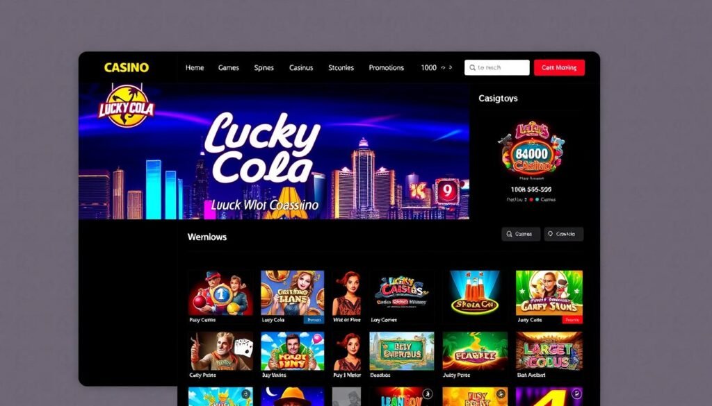 Lucky Cola Casino website