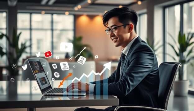 YouTube增粉服务概念